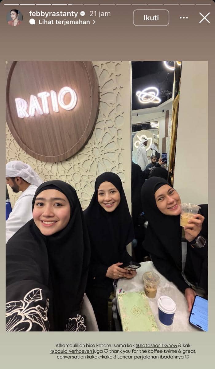 potret Febby, Paula, dan Natasha Rizky