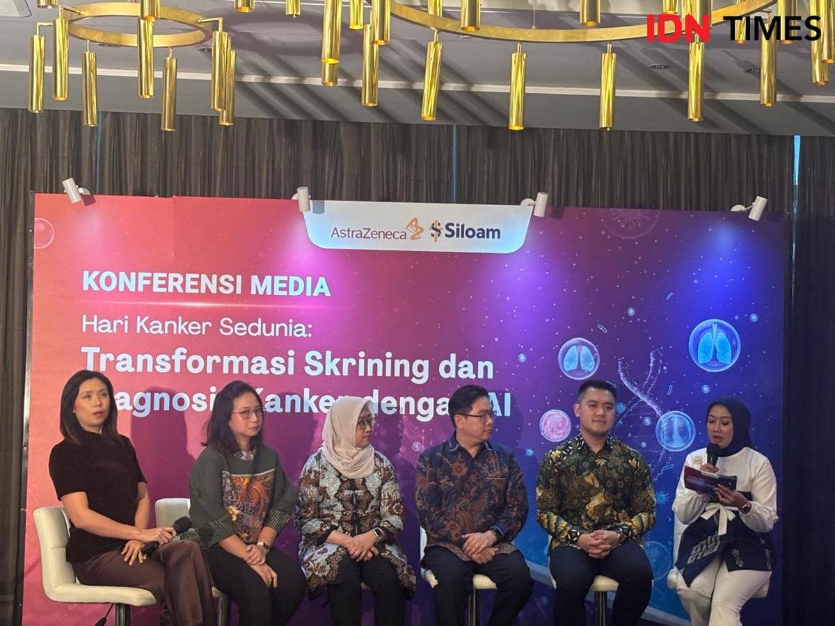 Peringatan Hari Kanker Sedunia oleh AstraZeneca pada Rabu (25/2/2026).