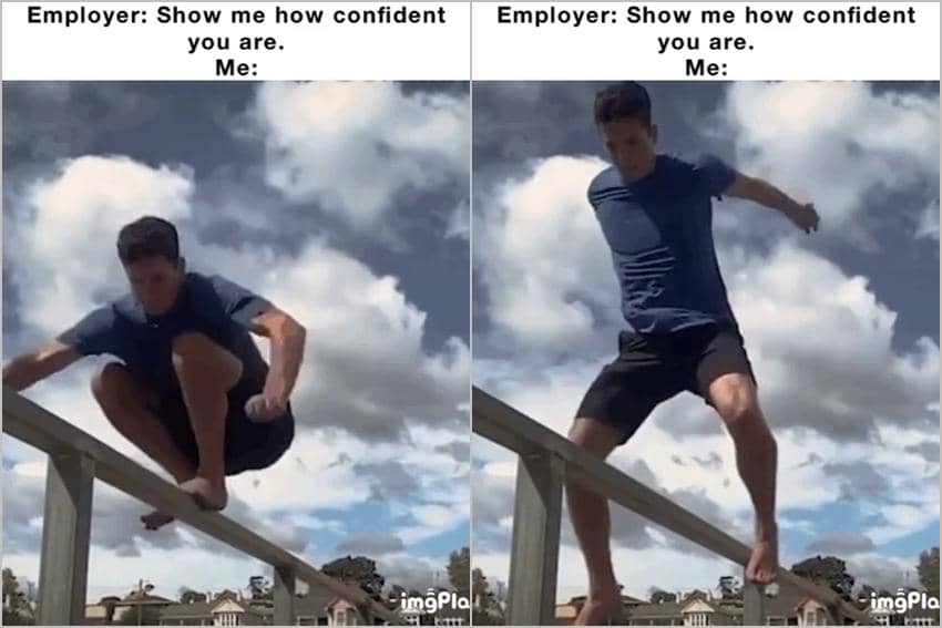 meme jawaban ngawur saat wawancara kerja