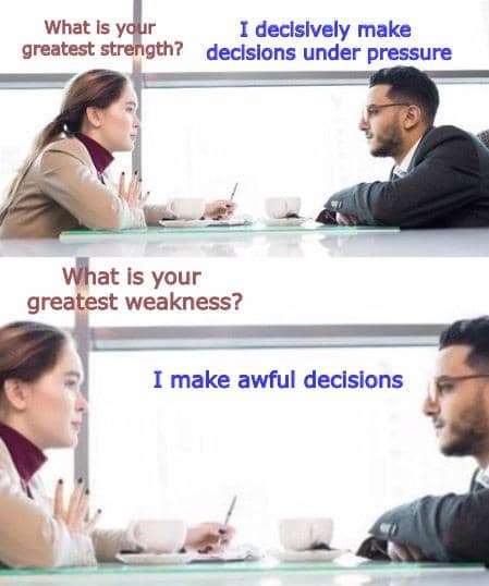 meme jawaban ngawur saat wawancara kerja