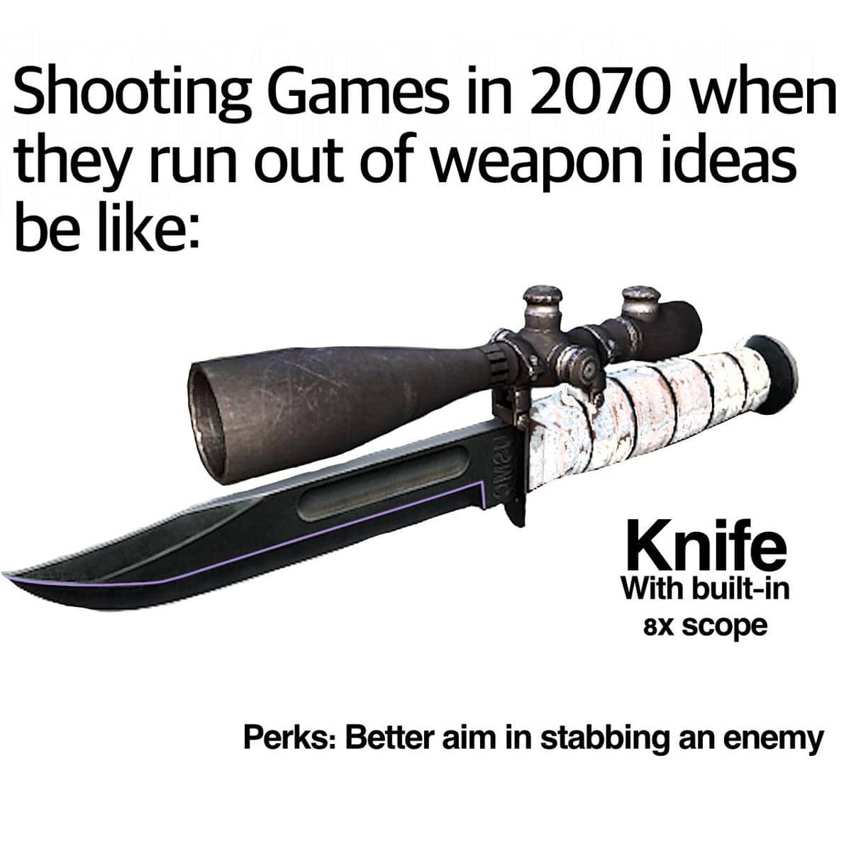 meme bermain game FPS