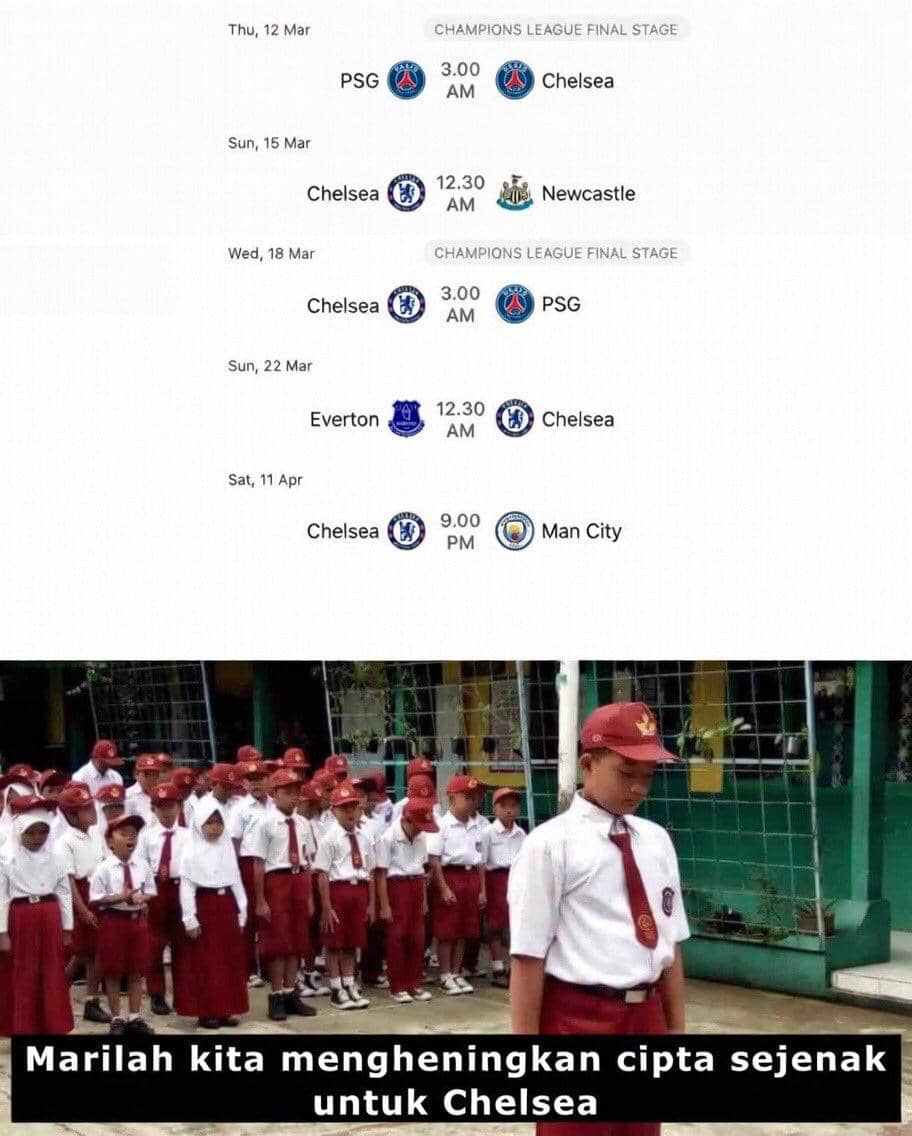 meme Arsenal ngalahin Chelsea