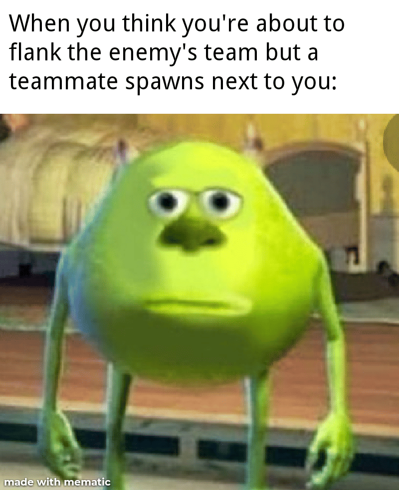 meme bermain game FPS