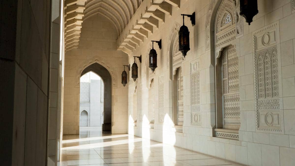 ilustrasi teras masjid 