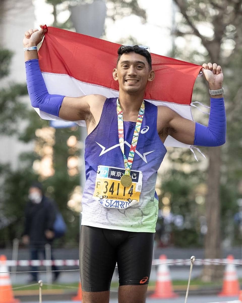 Daffa Wardhana sukses Tokyo Marathon 2026