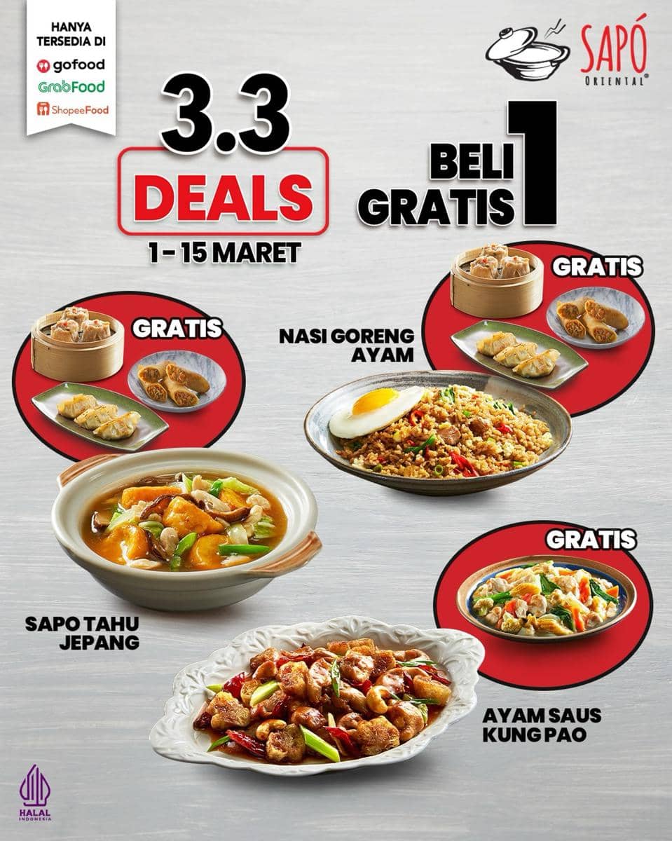 Promo 3.3 Maret 2026 di Sapo Oriental