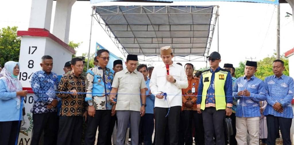 Peresmian Ruas Jalan oleh Bupati Lampung Selatan, Radityo Egi Pratama