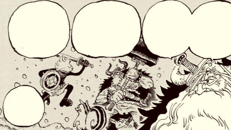 Nika lawan Dewa Pendekar Elbaph. (Dok. Shueisha, Eiichiro Oda/One Piece)