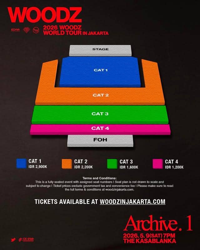 harga tiket konser WOODZ di Jakarta 2026 dan cara belinya