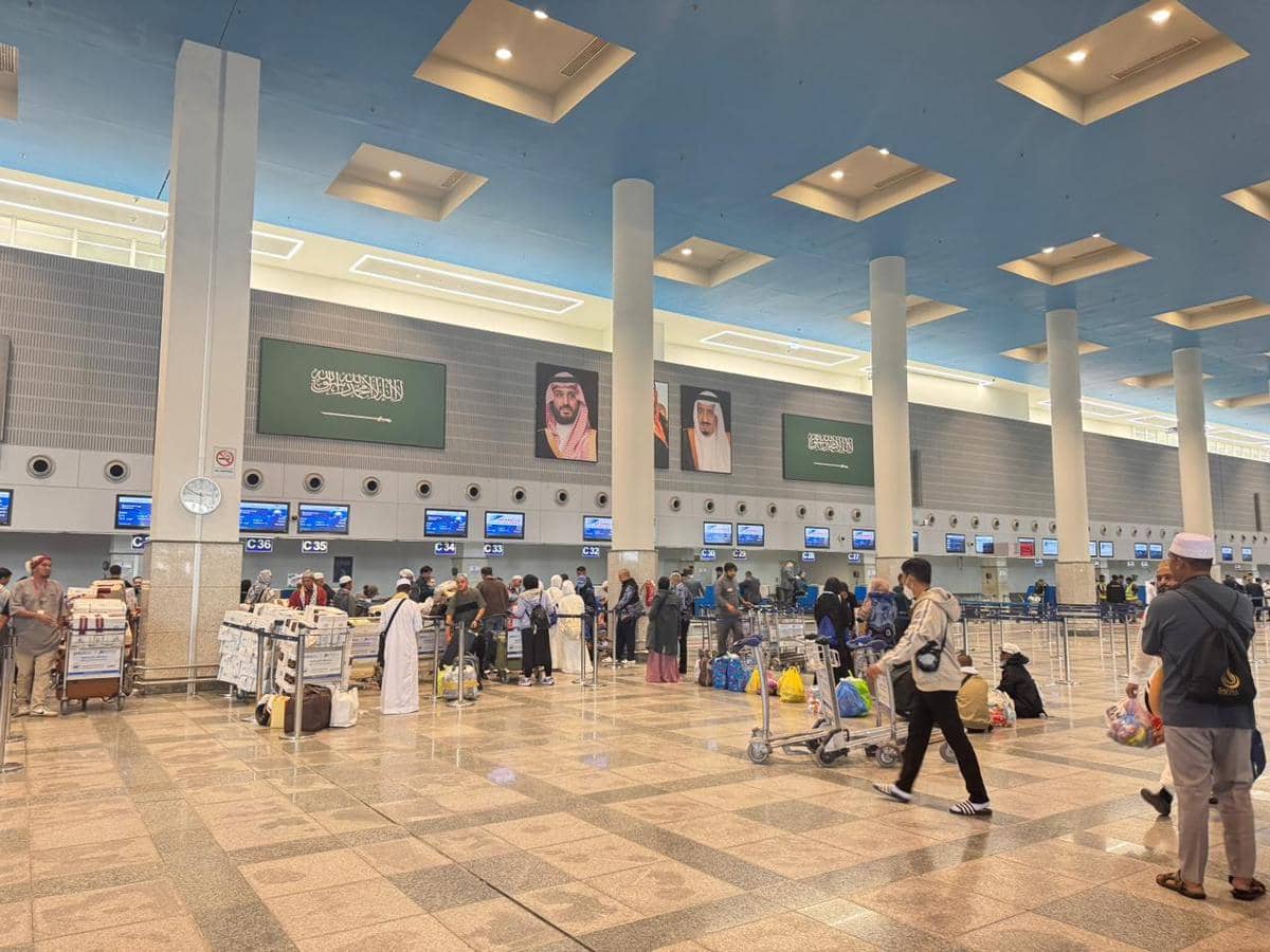 Kondisi Terminal Hajj Bandara Jeddah, Arab Saudi. (IDN Times/Vadhia Lidyana)
