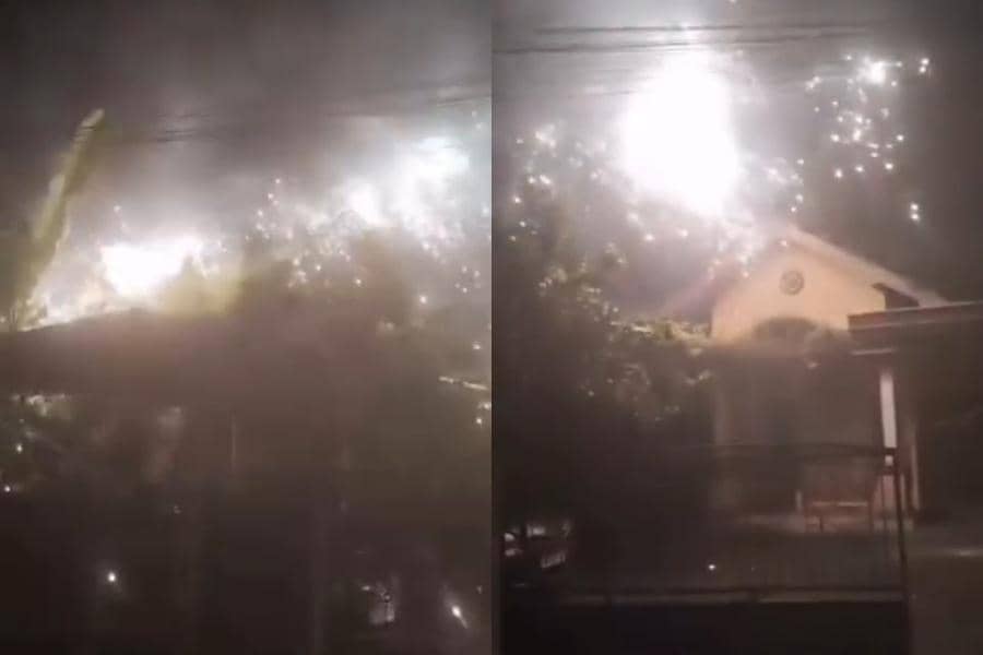 Viral, Korsleting Kabel Listrik di Bantul hingga Timbul Bunga Api