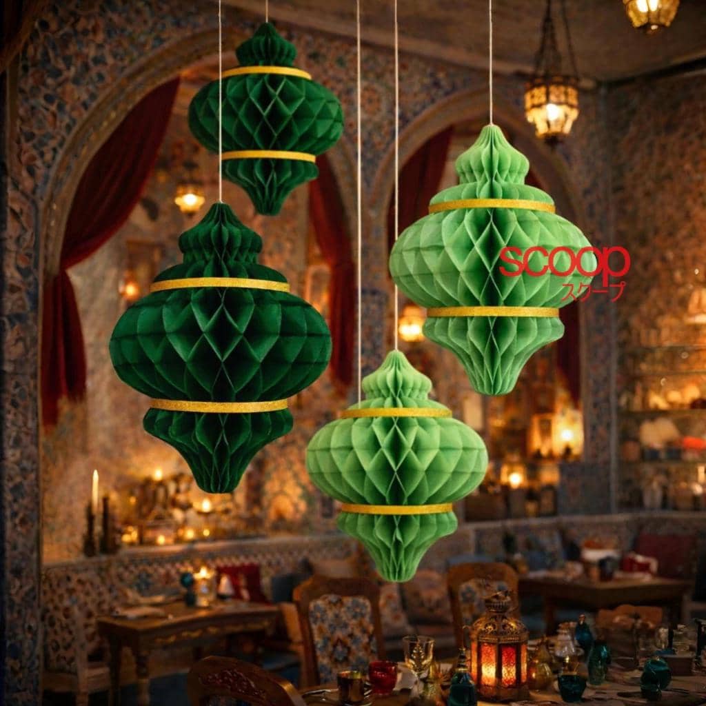 Scoop Dekorasi Lebaran Lentera Kertas Lampion