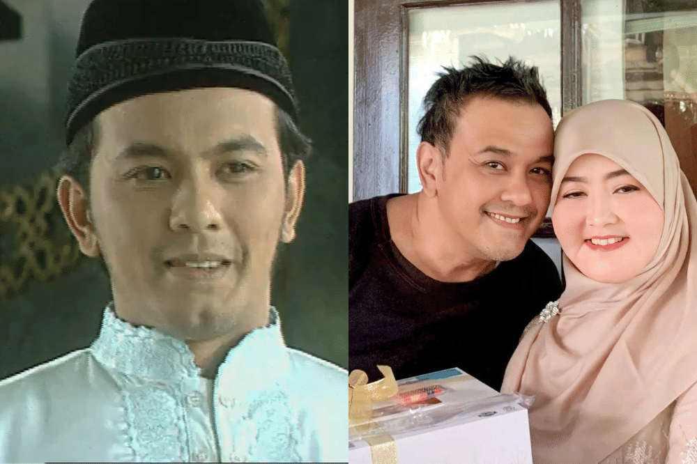 Kolase foto Diky Chandra saat jadi Ustaz Addin di Lorong Waktu 2