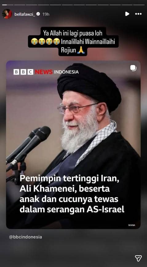 ucapan duka artis Indonesia untuk Ali Khamenei