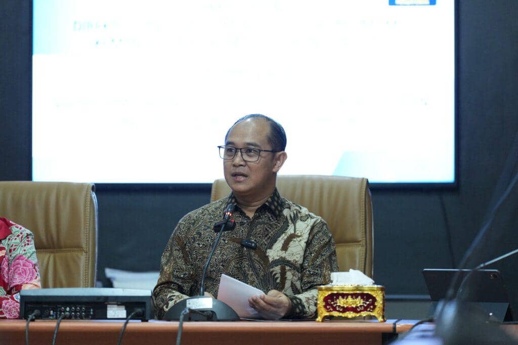 Fakultas Hukum (FH) Universitas Lampung (Unila) Gelar Visitasi Pembukaan Program Studi Magister Kenotariatan di ruang rapat Dekanat Gedung C lantai dua FH Unila