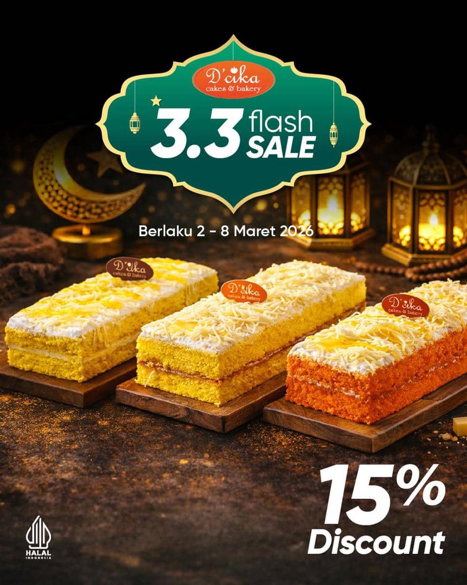 Promo 3.3 Maret 2026 di D'Cika Bakery