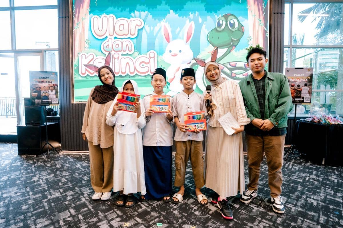 Suasana buka puasa bersama anak-anak Panti Asuhan Nurul Iman yang dihadiri manajemen dan karyawan IDN dalam momentum Ramadhan penuh kebersamaan. Dok. IDN (2026)