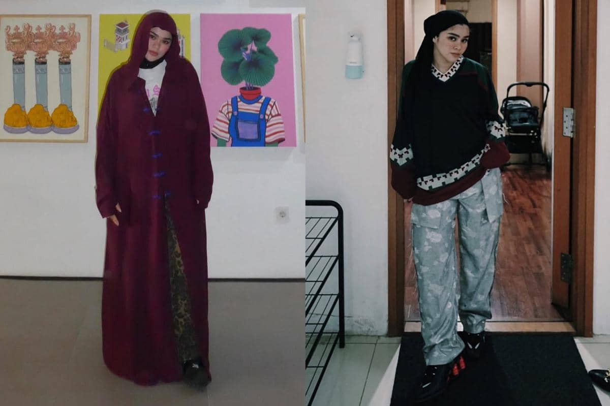 10 Ide OOTD Ngabuburit ke Galeri Seni ala Sivia Azizah, Edgy!