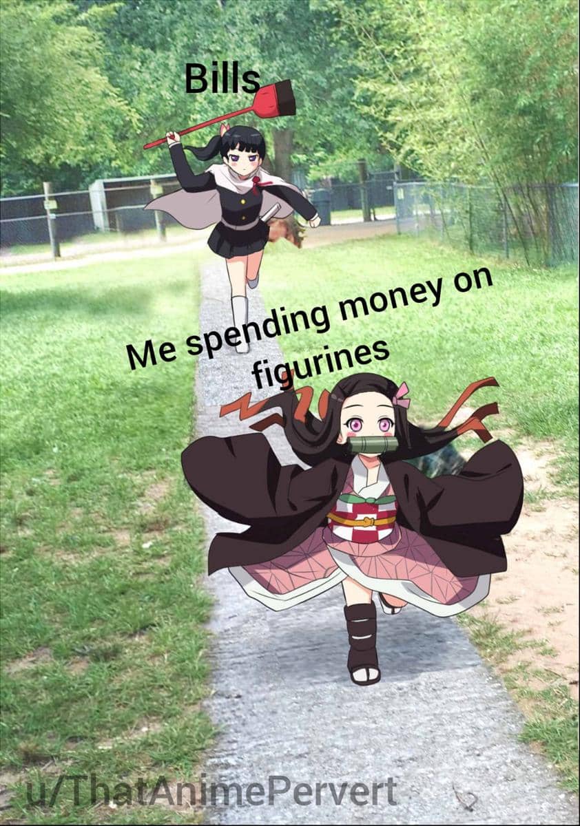 meme anime tentang merchandise