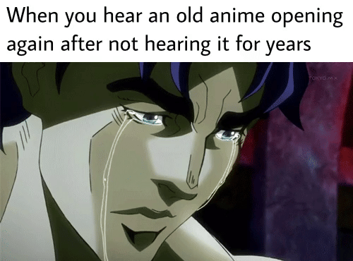 8 Meme Anime tentang Nostalgia, Sedih dengar Lagu Anime Jadul