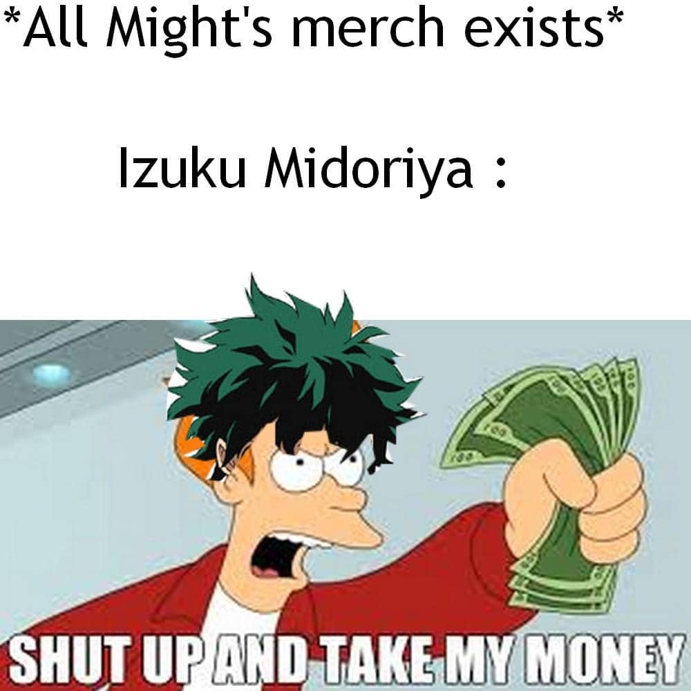 meme anime tentang merchandise