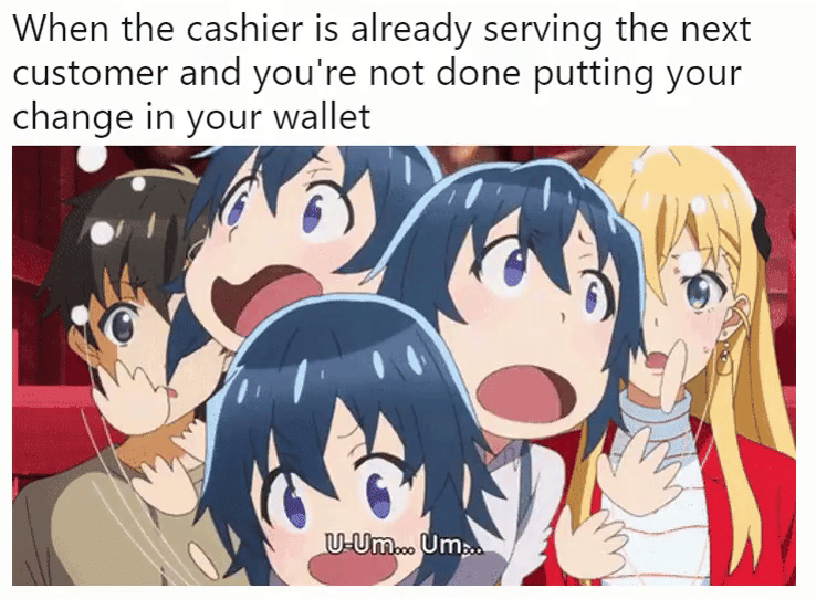 meme anime tentang dompet