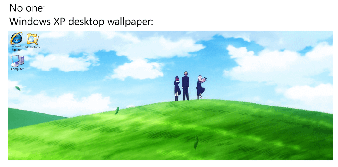 meme anime tentang nostalgia