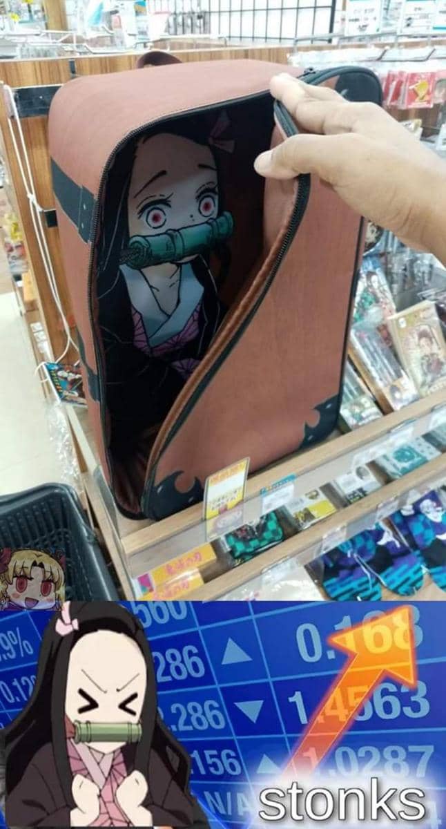 meme anime tentang merchandise
