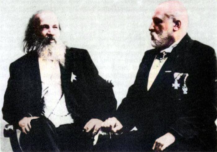 Dmitri Mendeleev with Clemens Winkler