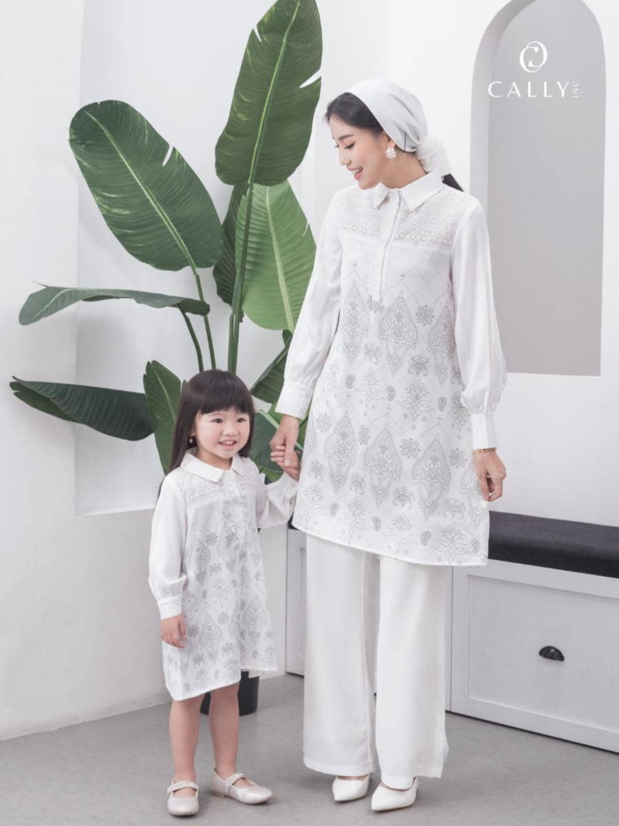 CALLY.INC - Tunic Lebaran Ibu Anak Perempuan