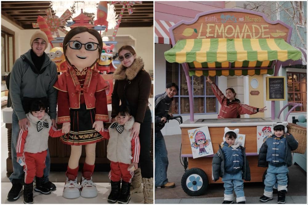 8 Potret Felicya dan Hito ajak Anak ke Universal Studio Beijing