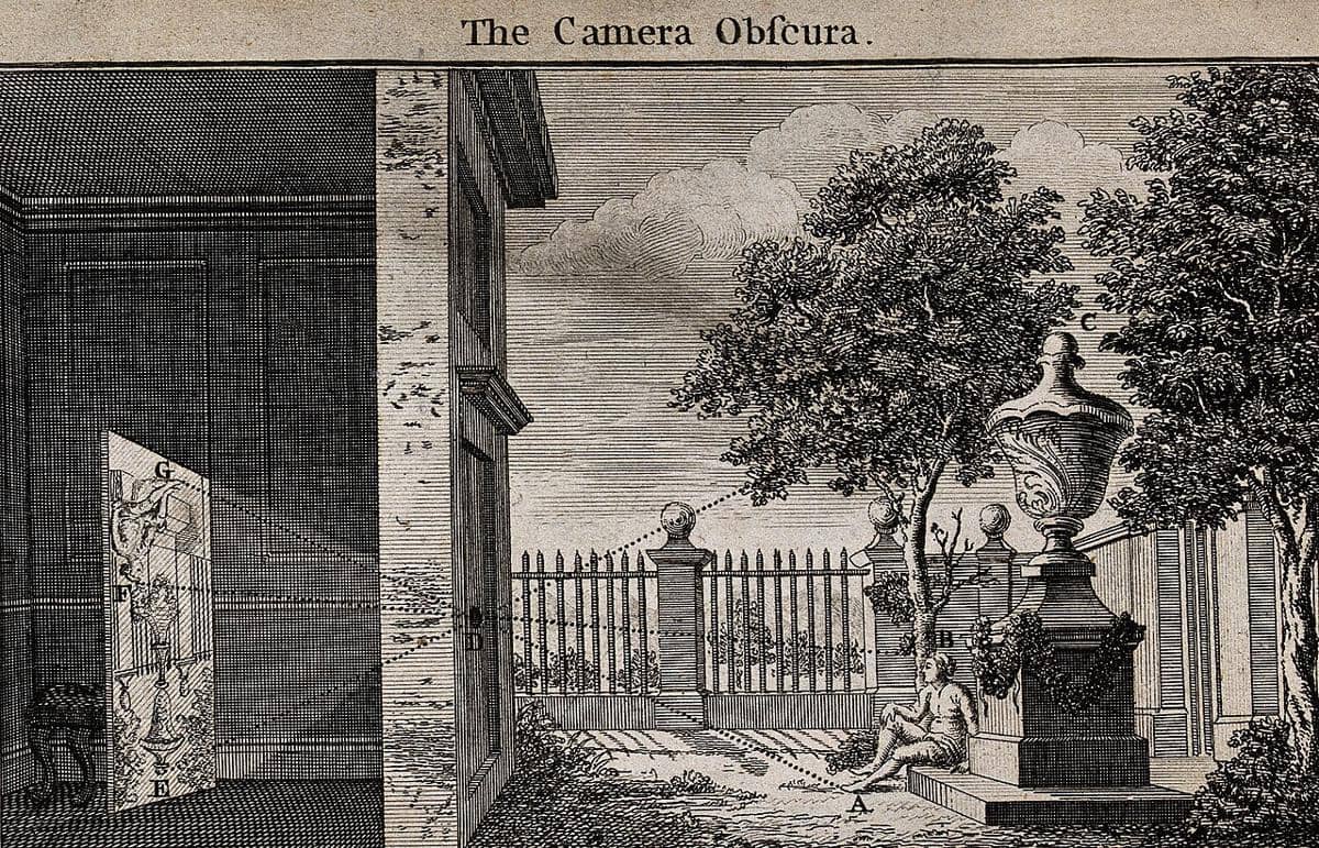 Ilustrasi prinsip dari camera obscura