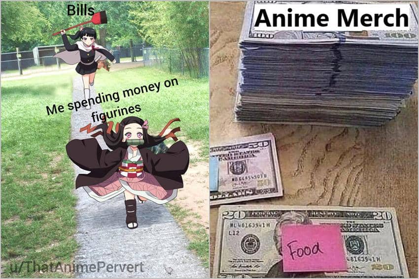 8 Meme Anime tentang Merchandise, Bikin Harta Terkuras!