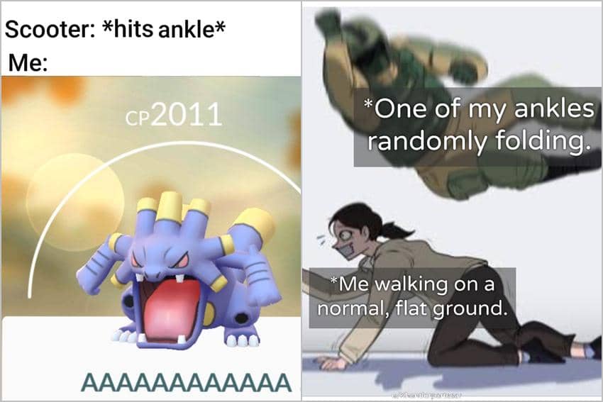 8 Meme Kocak tentang Engkel, Mudah Keseleo?