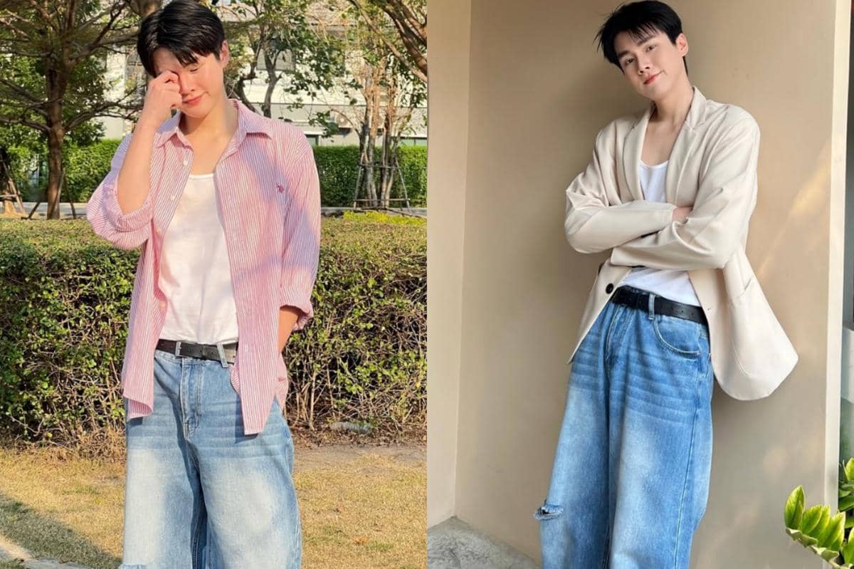 7 Mix and Match Blue Jeans ala Kin Kaworn, Trendi Abis!