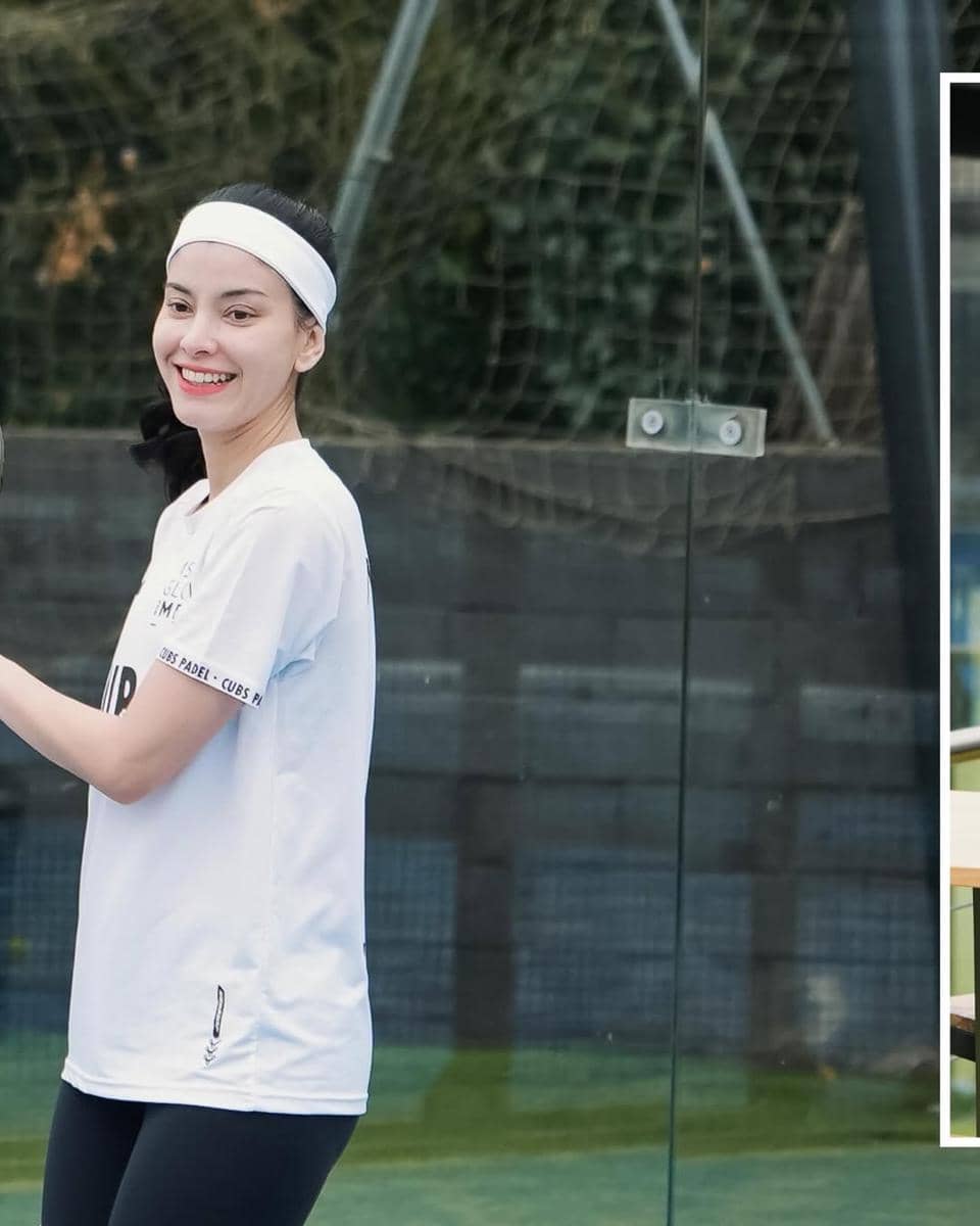 Gading Marten dan Medina main padel di Barcelona