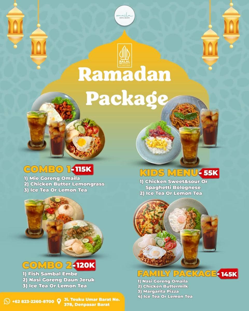 Ramadan Package Omaila Cafe & Gelato (instagram.com/omaila.bali)