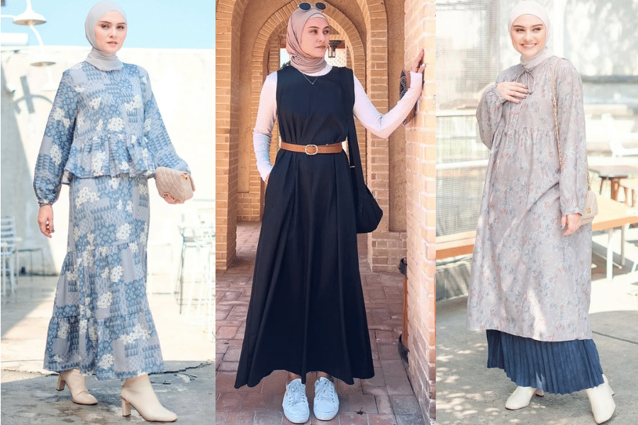 8 Inspirasi OOTD Hijab Feminin ala Zee Zee Shahab, Cocok untuk Bukber!