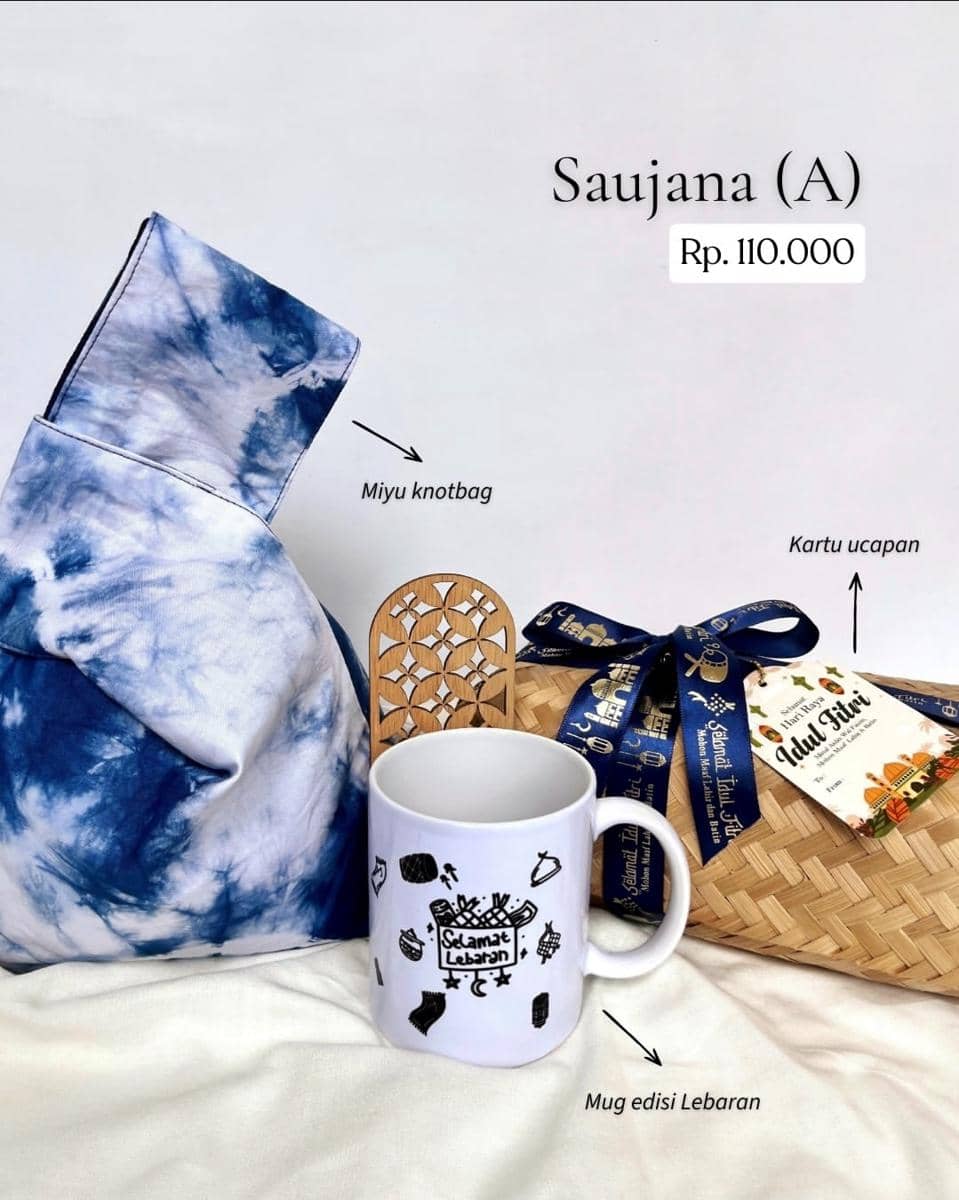 Ilustrasi hampers dari Kaja Shibori