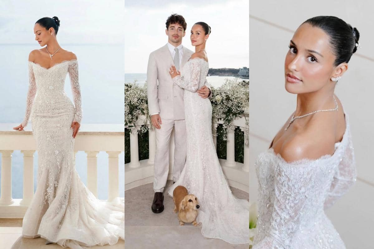 12 Ide Gaun Sampai Dekor Pernikahan Charles Leclerc, Minimalist Luxury