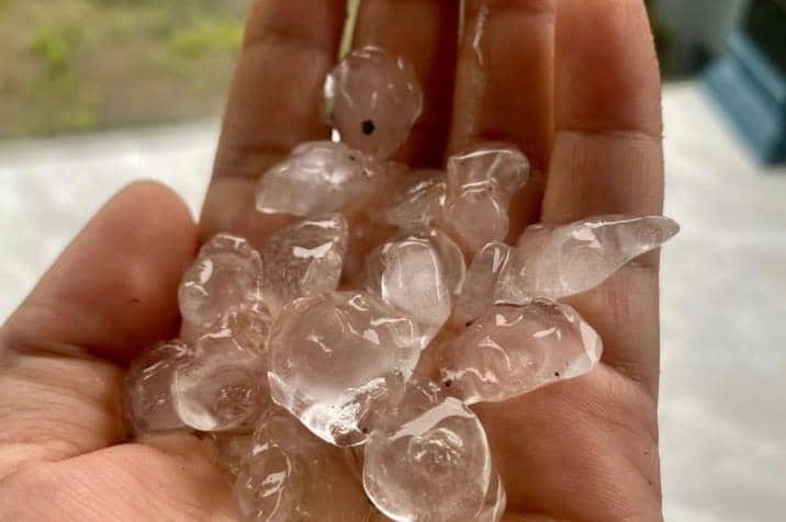 Ponorogo Hujan Es, Ukurannya Sebesar Kelereng