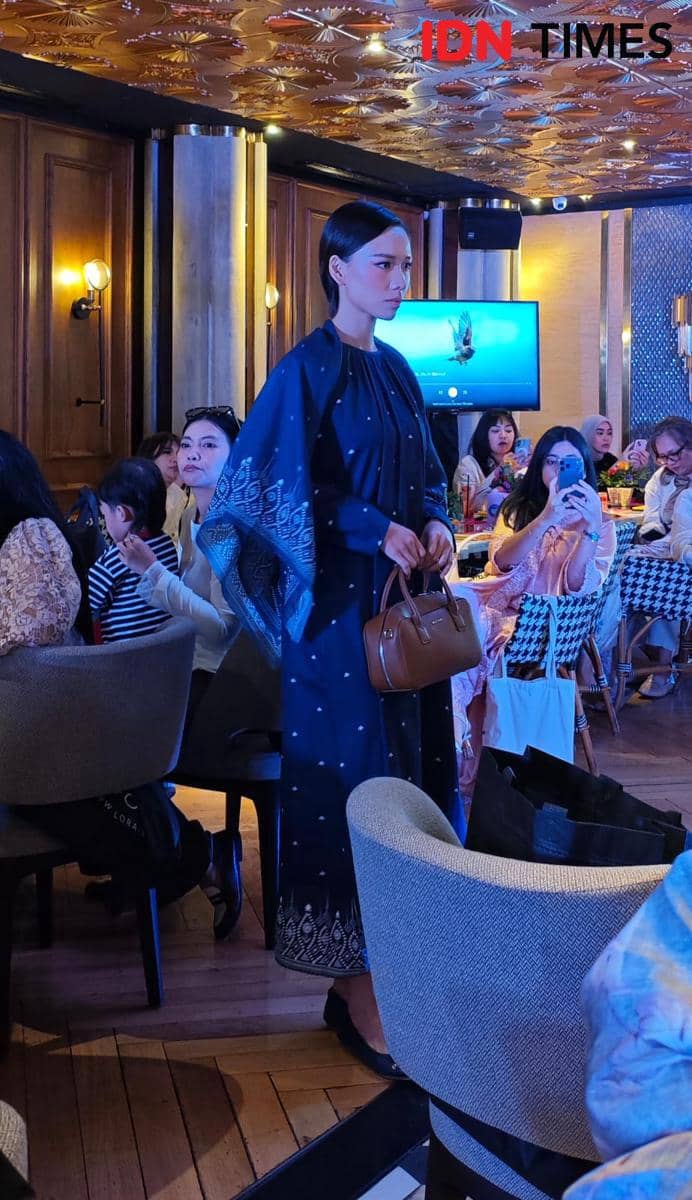The Glam Fashion Show by Zalora, Senin (2/3/2026) di Bottega Ristorante, SCBD, Jakarta. (IDN Times/Febriyanti Revitasari)