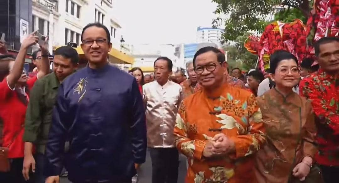 Momen 3 Gubernur Legend Jakarta Hadiri Perayaan Cap Gomeh di Glodok  