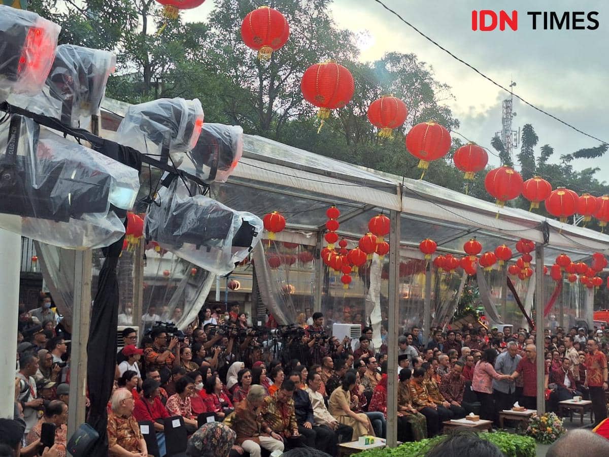 Perayaan Cap Go Meh di Glodok, Jakarta Barat, Selasa (3/3/2026) (IDN Times/Lia Hutasoit)