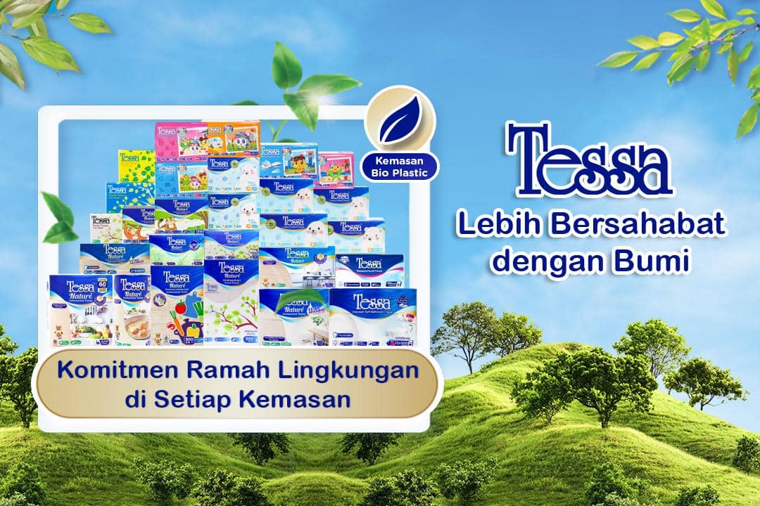 Tessa Tissue Kenalkan Tisu Cokelat Tanpa Bleaching di Pameran Dunia 