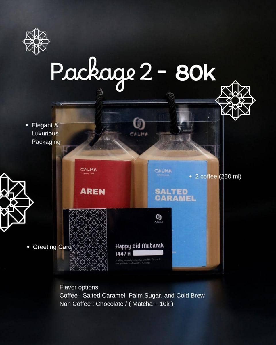 Ilustrasi hampers dari Calma Espresso Bar