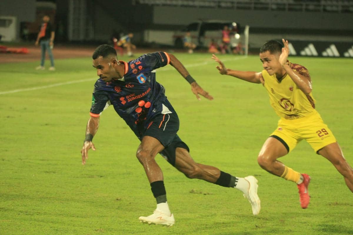 Pertandingan Sumsel United menghadapi Sriwijaya FC (Media Officer Sumsel United)