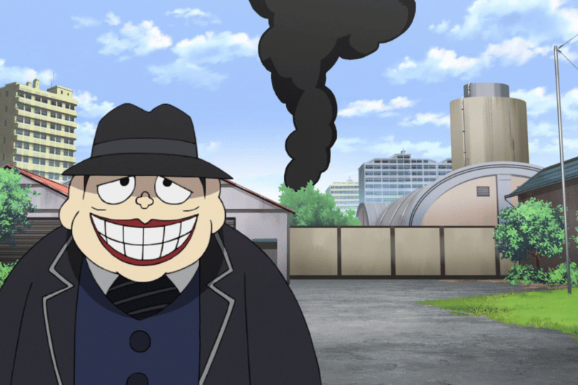 adegan dalam anime The Laughing Salesman