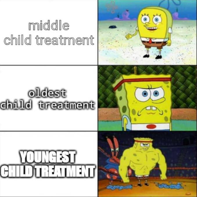 meme SpongeBob tentang saudara tertua