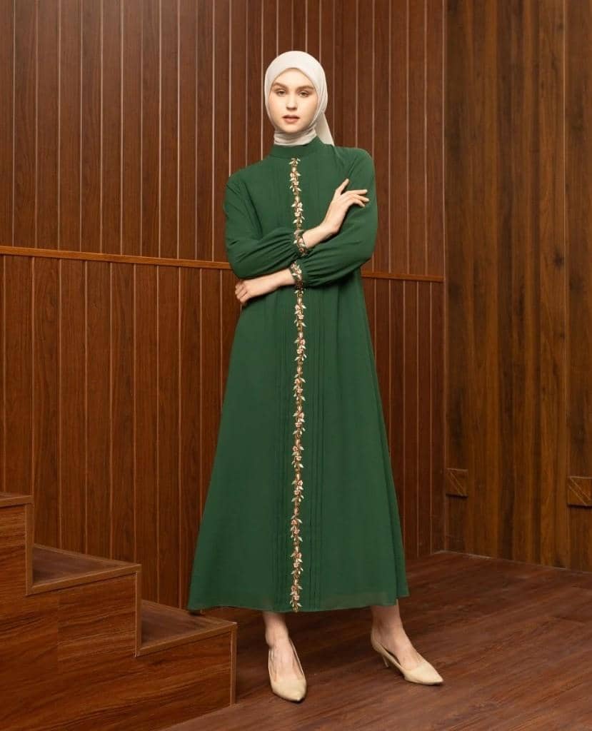 gamis lebaran 2026 polos minimalis